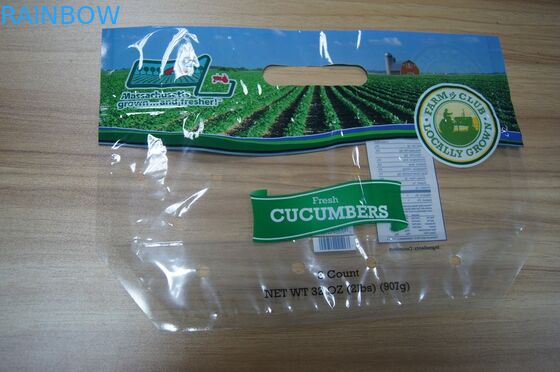 음식 급료 투명한 신선한 과일 식물성 플라스틱 저장 지퍼 포장 부대