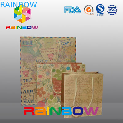 피복을 위한 선전용 인쇄된 선물 종이 봉지/주문 크리스마스 종이 쇼핑 백