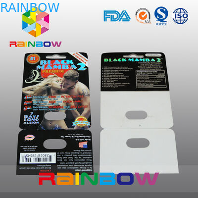 성적인 환약을 위한 주문을 받아서 만들어진 서류상 물집 카드 포장 서류상 카드