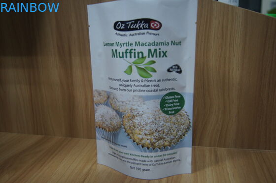 인쇄된 생생한 주머니 최고 열 - 바다표범 어업을 포장하는 알루미늄 호일 과자를 위로 서 있습니다