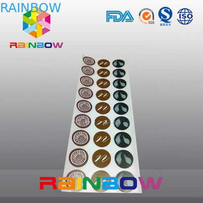 포장하는 주문 둥근 서류상 수축 소매, 활성화된 견과를 위한 접착성 스티커 상표