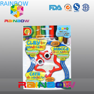 주문 로고 Coloful 사탕/간식을 위해 포장하는 3개의 옆 물개 공간 플라스틱 주머니