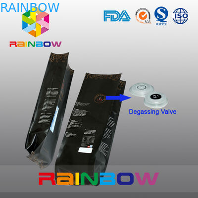 벨브를 가진 주문을 받아서 만들어진 디자인 알루미늄 호일 커피 주머니/측 삼각천 5lb 1회분의 커피 봉지