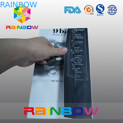 벨브를 가진 주문을 받아서 만들어진 디자인 알루미늄 호일 커피 주머니/측 삼각천 5lb 1회분의 커피 봉지