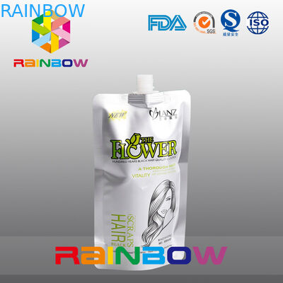 백색 주문을 받아서 만들어진 인쇄는 샴푸/액체/마시는 음식을 위한 주둥이 주머니를 위로 서 있습니다