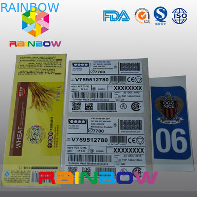 부대, 상자, 카드를 위한 주문을 받아서 만들어진 급행 상표/스티커 수축 소매 상표