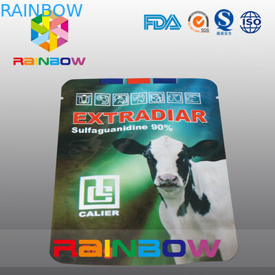 알루미늄 호일 애완 동물 먹이 주머니 젖소는 식품 포장을 위로 서 있습니다