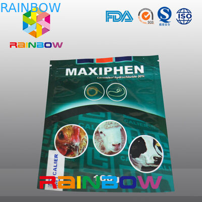 알루미늄 호일 애완 동물 먹이 주머니 젖소는 식품 포장을 위로 서 있습니다