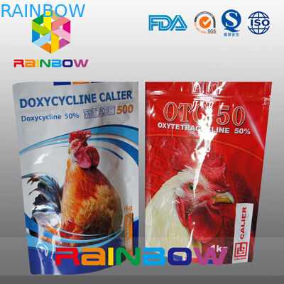 관례는 당신의 자신의 로고 지퍼를 가진 애완 동물/Tukey 음식 저장 주머니를 위로 서 있습니다