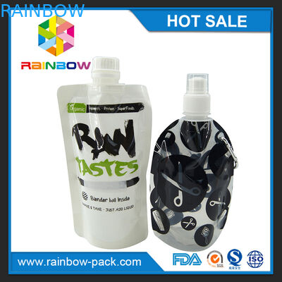 정상에 지퍼로 포장하는 재사용할 수 있는 유아식 주둥이 주머니를 위로 서 있으십시오