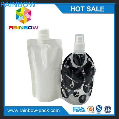 정상에 지퍼로 포장하는 재사용할 수 있는 유아식 주둥이 주머니를 위로 서 있으십시오