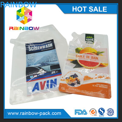 주문을 받아서 만들어진 재사용할 수 있는 플라스틱은 유아식/주스/수프를 위한 짜기 주머니를 위로 서 있습니다