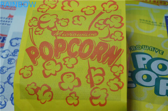 음식 급료 식사를 위해 열려있는 편평한 바닥 브라운에 의하여 주문을 받아서 만들어지는 종이 봉지 정상