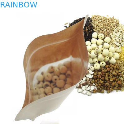 명확한 창을 가진 음식 급료 Kraft 종이 봉지/콩, 사탕, 빵, 커피를 위한 Mylay 부대