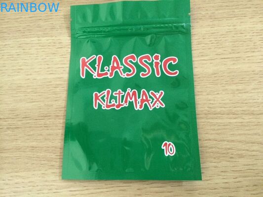 초본 재생된 박판으로 만들어진 알루미늄 호일 포장 - 향 Mylar Ziplock 부대