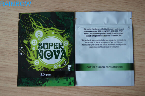 3개의 음식을 위한 측에 의하여 밀봉되는 알루미늄 호일 주머니 포장 Zip 자물쇠에 의하여 박판으로 만들어지는 부대