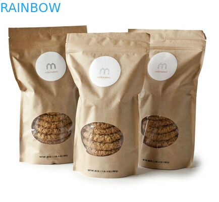 알루미늄에 의하여 박판으로 만들어진 Mylar 음식 저장 부대는, 종이 봉지를 위로 서 있습니다