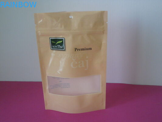 박판으로 만들어진 재상할 수 있는 알루미늄 호일 주머니 포장은 창을 가진 매트 Mylar 주머니를 위로 서 있습니다