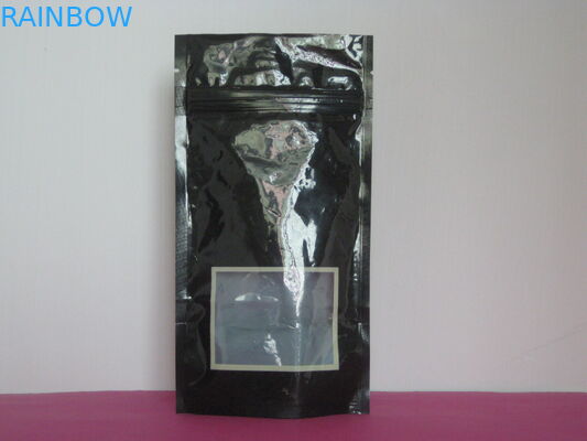박판으로 만들어진 재상할 수 있는 알루미늄 호일 주머니 포장은 창을 가진 매트 Mylar 주머니를 위로 서 있습니다