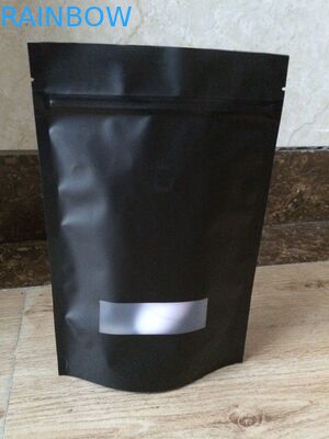 박판으로 만들어진 재상할 수 있는 알루미늄 호일 주머니 포장은 창을 가진 매트 Mylar 주머니를 위로 서 있습니다