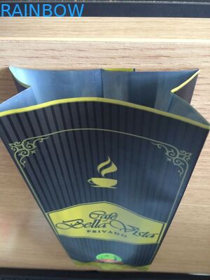 음식 저장을 위한 매트 Mylar 부대를 포장하는 박판으로 만들어진 옆 삼각천 포일 주머니