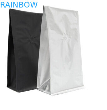 편평한 바닥 Kraft 종이 커피 주머니 열 - 밀봉된 음식 급료 포장