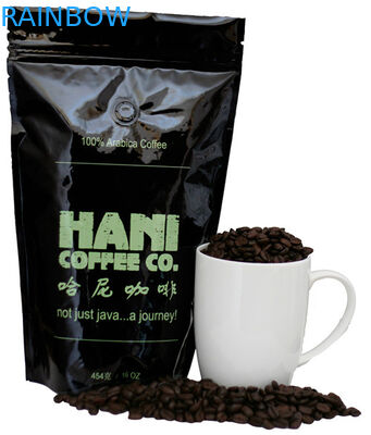 커피 차는 Kraft 지플락 부대 250g 500g를 포장하는 알루미늄 호일 주머니를 위로 서 있습니다