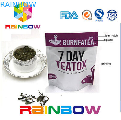 옆 Gusseted Doy 팩 Kraft 종이 차 포장 부대 알루미늄 호일 플라스틱 지플락 주머니