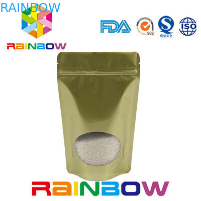 지플락과 명확한 창을 가진 주문을 받아서 만들어진 인쇄된 알루미늄 호일 포장 부대