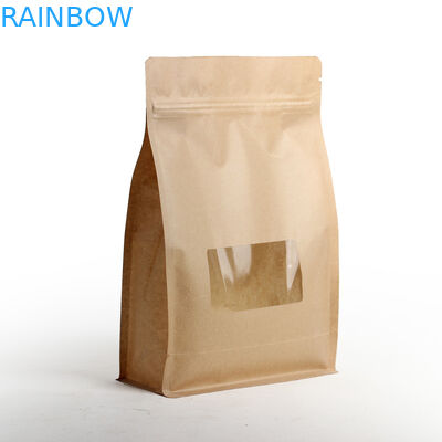 지퍼와 창으로 포장하는 방습 편평한 바닥 박판으로 만들어진 티백