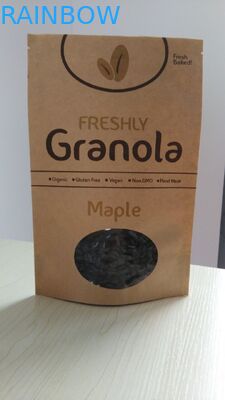 재상할 수 있는 주문을 받아서 만들어진 종이 봉지는 브라운 Kraft 종이 봉지 OEM를 위로 서 있습니다