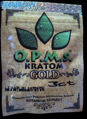 Kratom 초본 향 포장 Zip 자물쇠 부대, 3ct OPMS는 Kratom 부대를 요약합니다