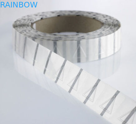 투명한 스티커/촉감 경고 레벨이 25mm 직경 삼각형 수축 소매에 의하여 레테르를 붙입니다