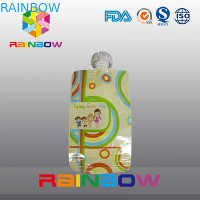 최고 주둥이 & 튼튼한 지퍼로 포장하는 음식 급료 유아식 주머니 주둥이 주머니