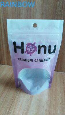 주문을 받아서 만드는 음식 알루미늄 호일 명확한 창을 가진 박판으로 만들어진 지퍼 부대를 위로 서 있으십시오