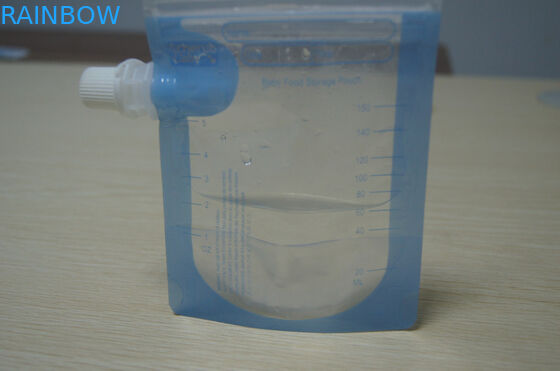 재사용할 수 있는 투명한 두 배 Ziplock BPA는 음식 주둥이 주머니를 해방합니다