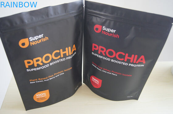 알루미늄 호일은 주머니, 500g 750g 1kg 유장 단백질 분말 포장을을 위로 서 있습니다