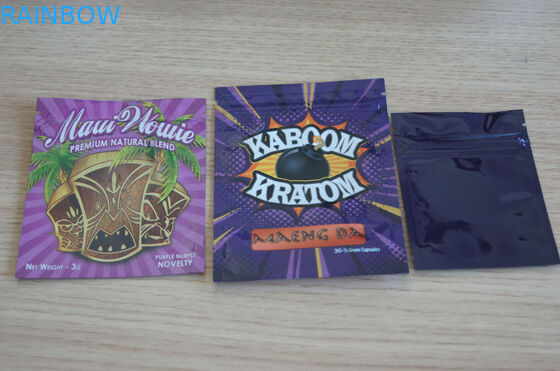 3g Xxx Kratom 분말 지플락 부대/Kratom 초본 향 포장 부대