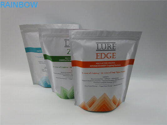 매트는 Ziplock를 가진 방습 1kg 바닥 삼각천 부대를 위로 서 있습니다