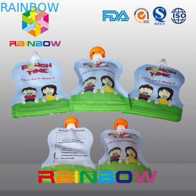 과일 주스/우유를 위해 포장하는 지플락 투명한 내뿜어진 주머니