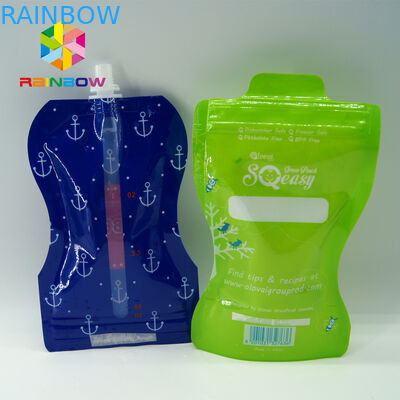 과일 주스/우유를 위해 포장하는 지플락 투명한 내뿜어진 주머니