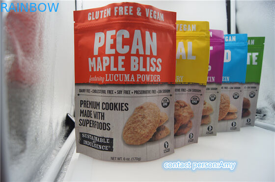 2017의 새로운 디자인 지퍼를 가진 bag/10oz 치즈 주머니를 포장하는 선전용 초콜렛 건빵