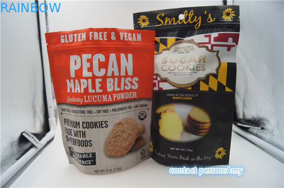 과자를 위한 플라스틱 간식 포장 부대/향낭, 지퍼를 가진 10oz 치즈 주머니