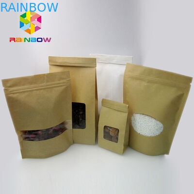 주문을 받아서 만들어진 주석 동점 커피 Resealable Kraft 종이 봉지/3 옆 물개 주머니