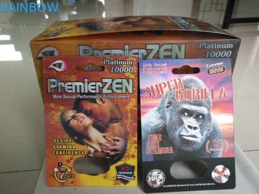 남성 증진 알약은 물집 포장 종이/PP 물자를 맑게 합니다