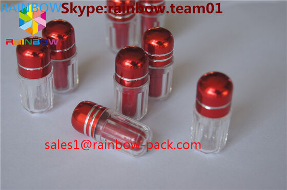 판매 capsul 콘테이너 형사를 위한 플라스틱 약병은 병 6각형 파란 캡슐 콘테이너 및 8각형 모양을 형성했습니다