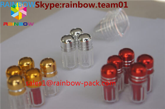 6각형 모양 플라스틱 약병은 단 하나 알약을 위한 캡슐 병을 비웁니다