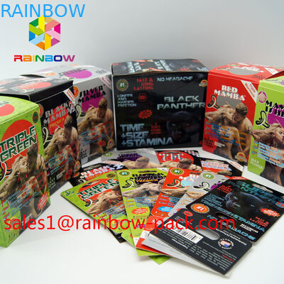 3D 서류상 카드 팩 명확한 포일 무아경을 가진 뜨거운 각인 물집 포장 카드