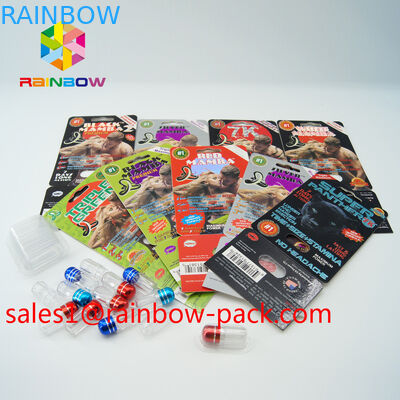 까만 mamba 3D는 서류상 카드 3D 성 알약 카드를 포장하는 바위처럼 견고한 직립 성 알약 3D 포장 카드 3d 성 알약을 카드에 적습니다