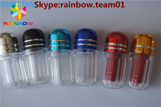 금속 모자 도매 약병을 가진 플라스틱 용기 캡슐 성 약병은 모양 콘테이너를 요약합니다